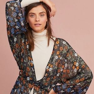 Anthropologie Floreat floral Kimono